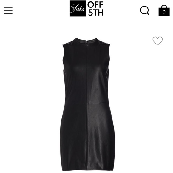 Rag & Bone Desta Faux Leather Shift Minidress, Nwot, - Picture 1 of 4